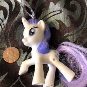 Mlp upcycled rarity toy ornament