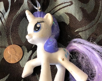 Mlp upcycled rarity toy ornament