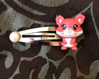 Kawaii Fox hair clip