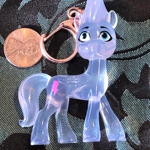 Mlp Zipp rose gold keychain