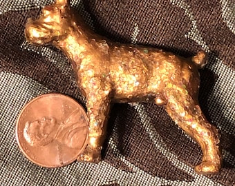 Gold leafed Doggie figure