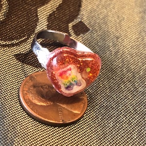 Gummy bear resin ring