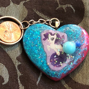 Rarity seapony Mlp resin keychain