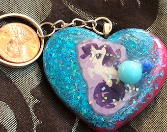 Rarity seapony Mlp resin keychain