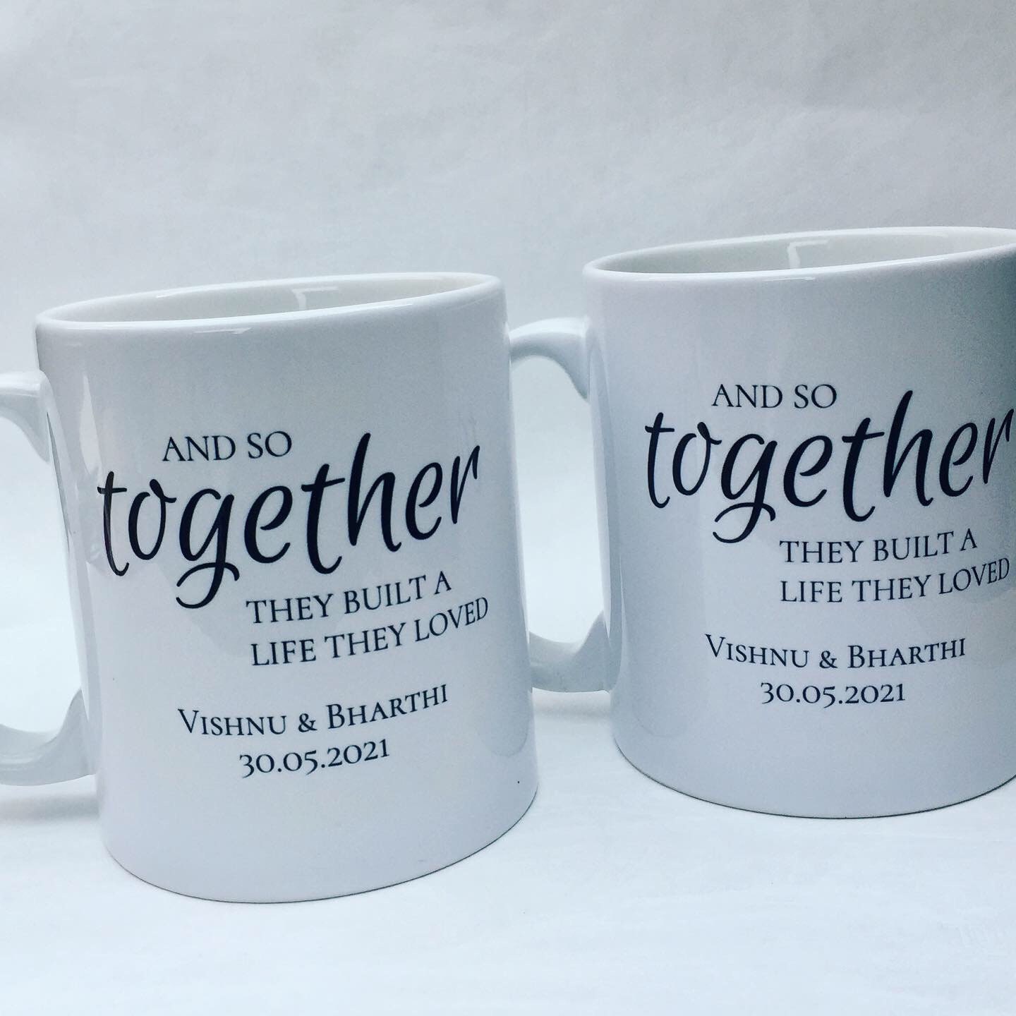 Couple Mug set of 2 Amazing gift or memory keepsake Etsy