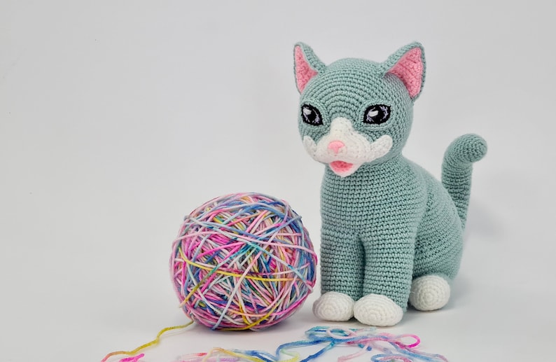 Aquila the Kitten life-sized amigurumi pattern with needle felting image 5