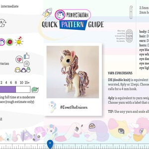 Comet the Unicorn deluxe amigurumi horse/pony EASY TO FOLLOW crochet pattern image 2