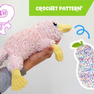 Dipper the Platypus Pear | reversible amigurumi crochet pattern