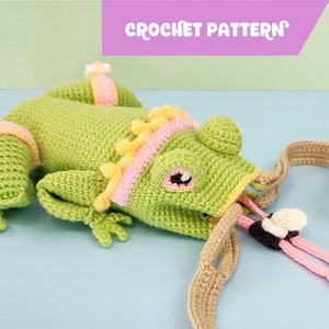 Fly-Catcher Frog Bag | NO-SEW amigurumi-style crochet pattern