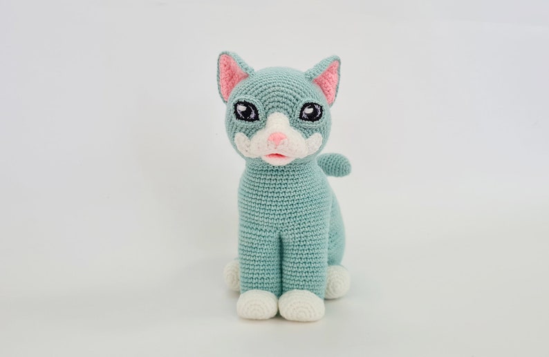 Aquila the Kitten life-sized amigurumi pattern with needle felting image 3