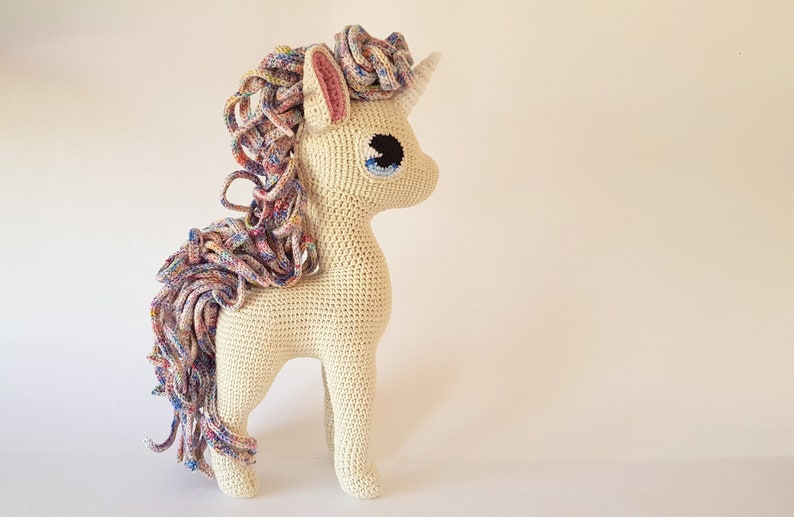 Comet the Unicorn deluxe amigurumi horse/pony EASY TO FOLLOW crochet pattern image 5