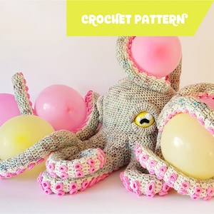 Apollo the Octopus giant crochet pattern EASY TO FOLLOW image 1