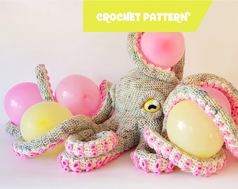 Apollo the Octopus | giant crochet pattern - EASY TO FOLLOW