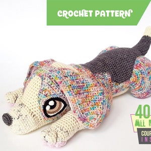 Rocket the Beagle life-sized crochet pattern EASY TO FOLLOW image 1