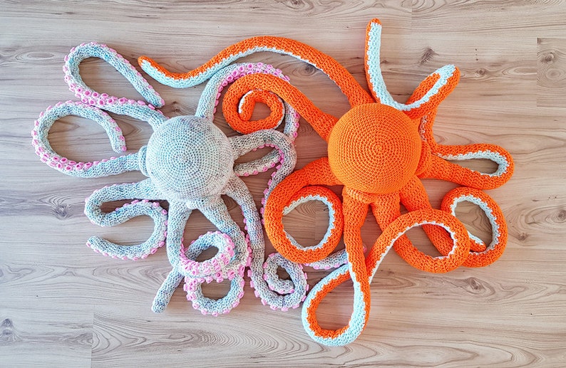 Apollo the Octopus giant crochet pattern EASY TO FOLLOW image 10