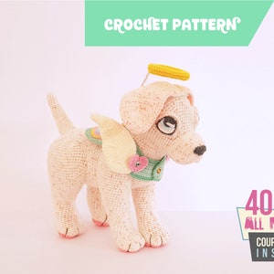 Halo the Labrador | puppy crochet pattern - EASY TO FOLLOW