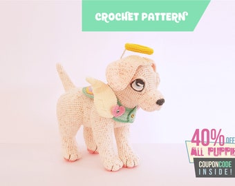 Halo the Labrador | puppy crochet pattern - EASY TO FOLLOW