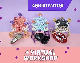 Access To Live-Streamed Video: Pufferfish Purse Virtual Workshop | easy amigurumi pouch