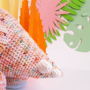 Gravity the Triceratops giant amigurumi crochet pattern image 6