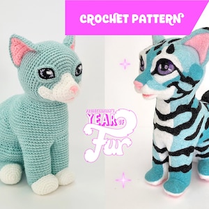 Aquila the Kitten | life-sized amigurumi pattern with needle felting