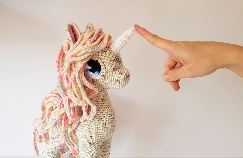 Comet the Unicorn deluxe amigurumi horse/pony EASY TO FOLLOW crochet pattern image 4