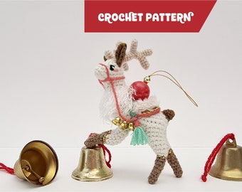 Truffles the Christmas Reindeer | small amigurumi deer/buck/stag crochet pattern