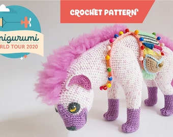 Lyra the Hyena | crochet pattern I WITH FUR - easy to follow