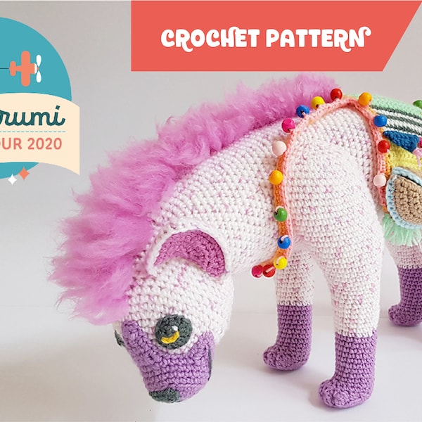 Lyra the Hyena | crochet pattern I WITH FUR - easy to follow
