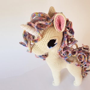 Comet the Unicorn deluxe amigurumi horse/pony EASY TO FOLLOW crochet pattern image 7