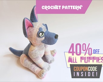 Buzz the German Shepherd | puppy crochet pattern - EASY TO FOLLOW