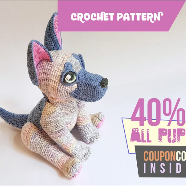 Buzz the German Shepherd | puppy crochet pattern - EASY TO FOLLOW