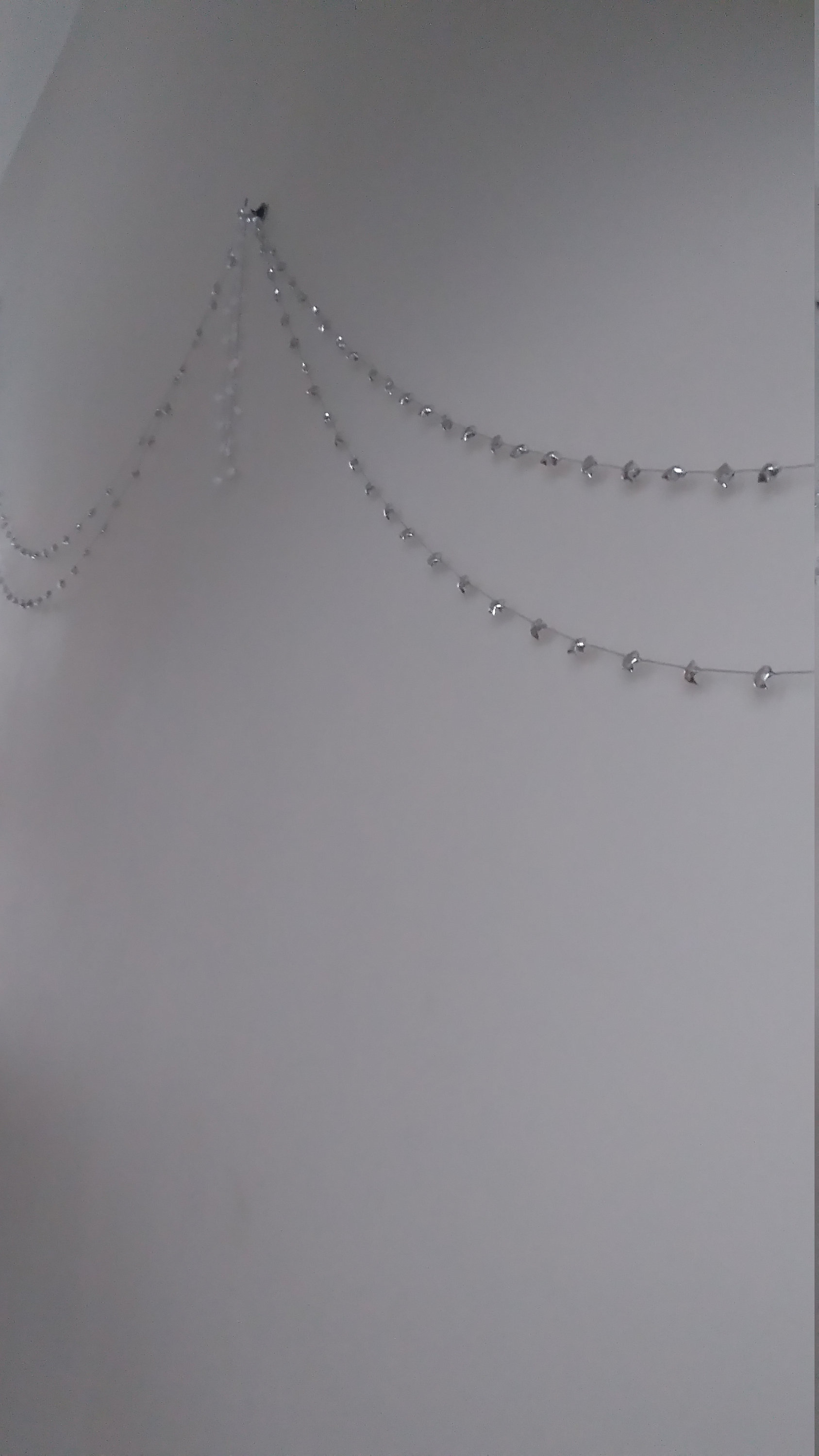 Guirlandes Étoiles Origami Argentées/ Silver Stars Garland