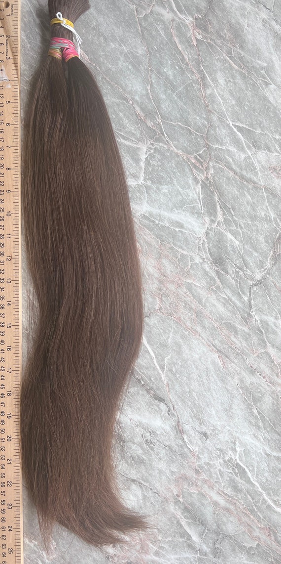 Russian Slavic Virgin Hair in Bulk Medium Brown/natural Etsy