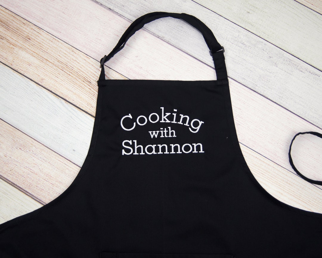 Personalized Embroidered Kitchen Apron cooking Etsy