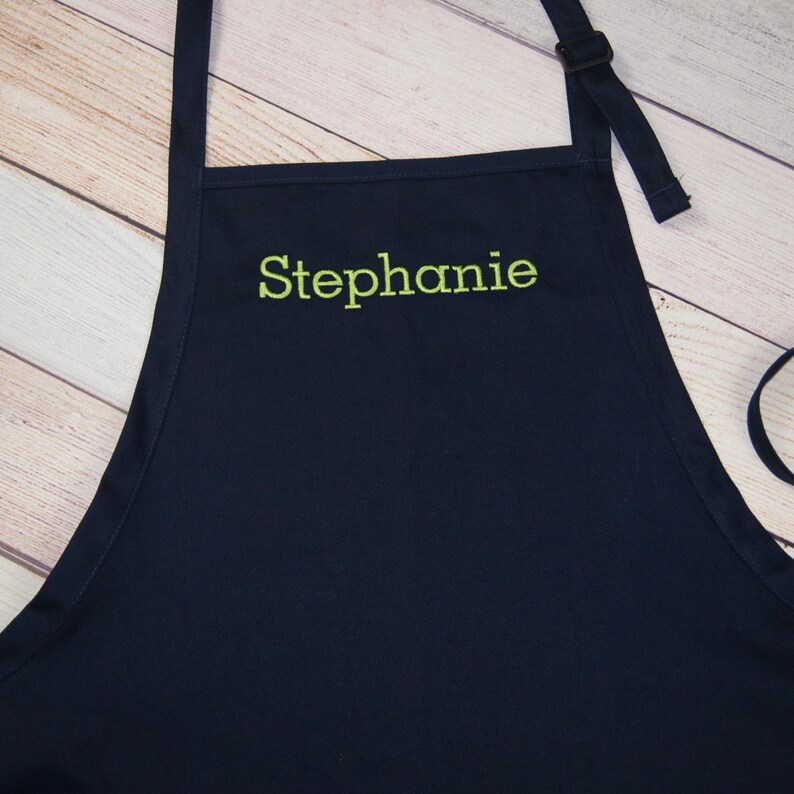 Personalized Apron Custom Name Embroidered Apron Custom Etsy