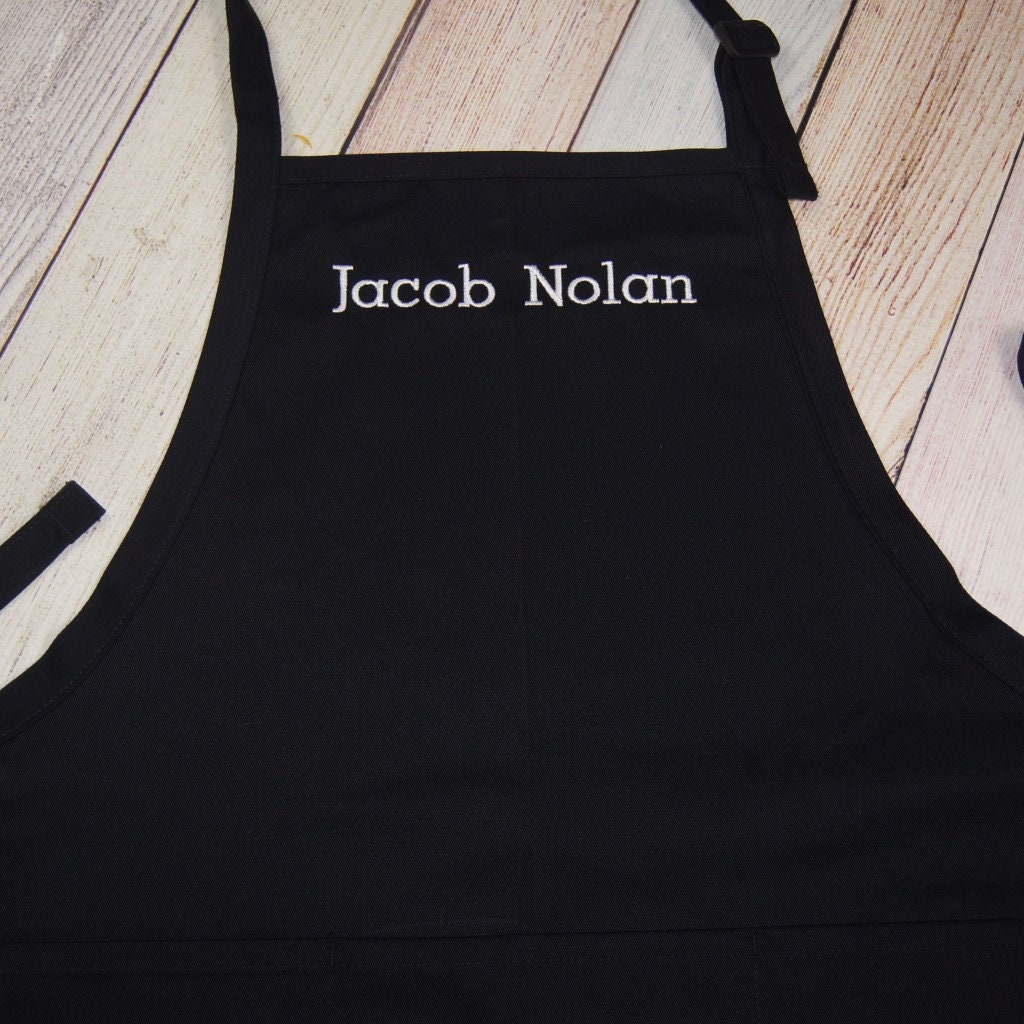 Personalized Apron Custom Name Embroidered Apron Custom Etsy