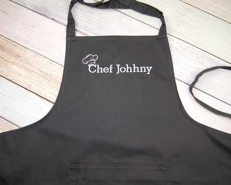 Personalized Apron With Chef Hat Design Custom Name Etsy UK