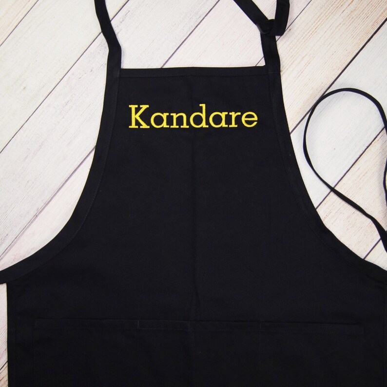 Personalized Apron Custom Name Embroidered Apron Custom Etsy