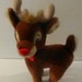 Vintage 80's Applause Rudolph The Red Nosed Reindeer Stuffed Animal Plush 11"