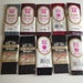Double Fold Bias Tape Wrights-Coats 4pks Black and 3 pks Maroon Slate & Barberry