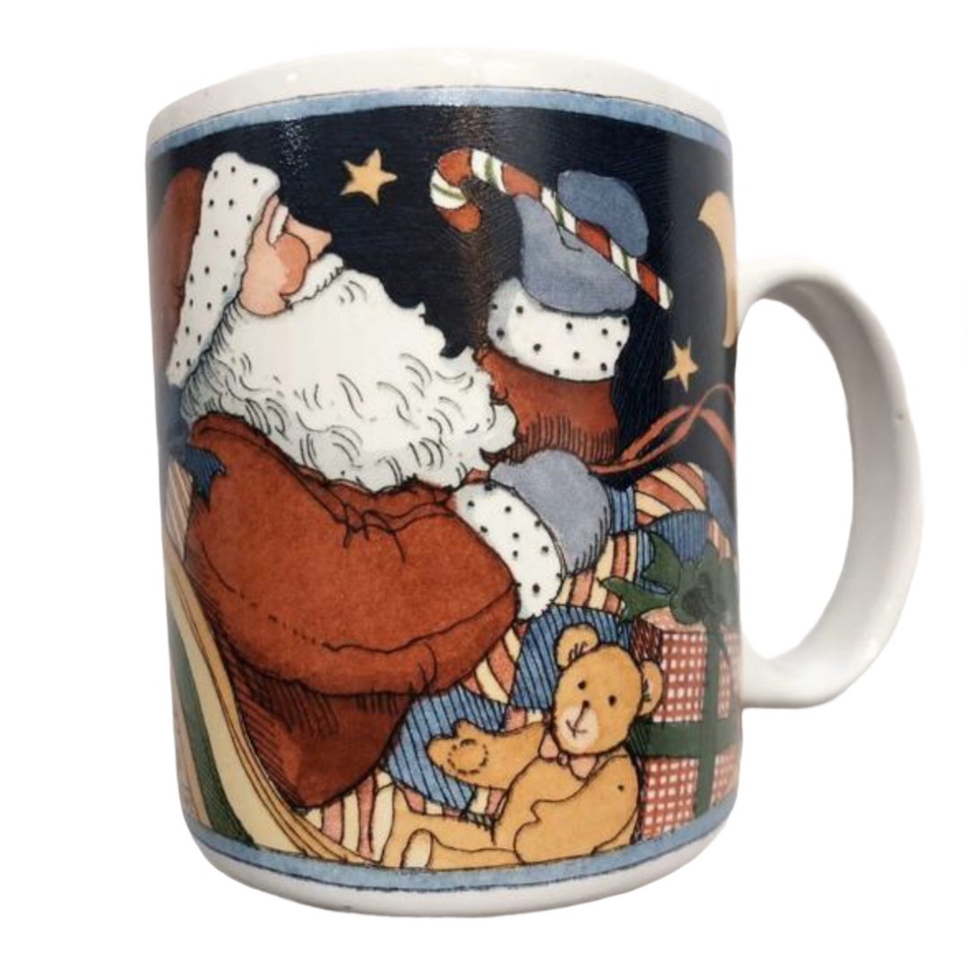 1992 スーザン ウィンゲット クリスマス マグ サンタクロース ティー