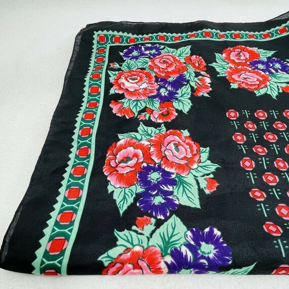 Vintage Handkerchief Hankie Bandana 30"x30” Big S… - image 5