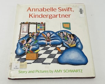 Vintage Annabelle Swift Kindergartner Schwartz Niños Libro Imagen Escuela Niño Fácil Joven Principiante Preescolar Kindergarten Primaria Niño