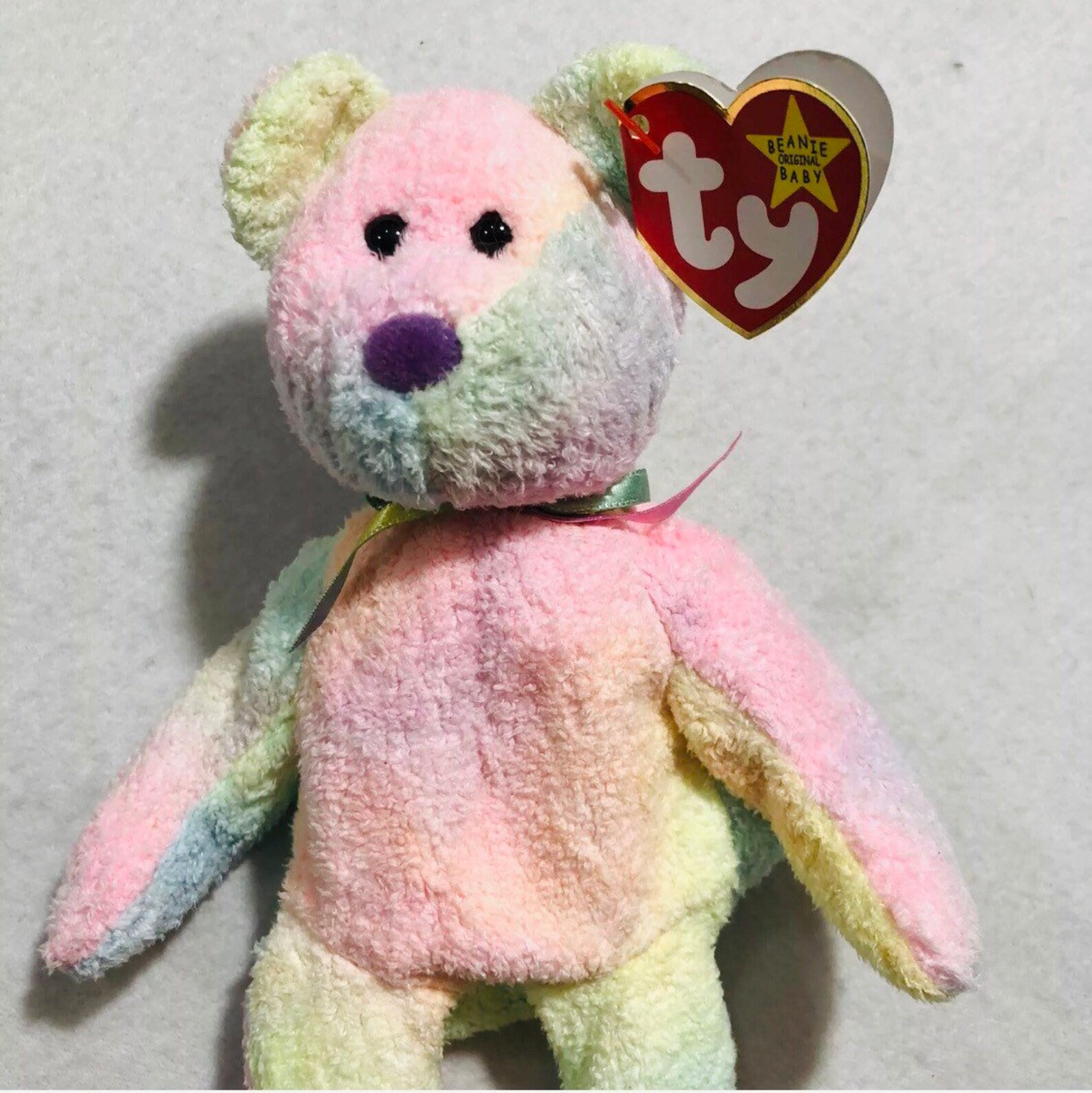 Retired Vintage Ty Beanie Babies January 1999 Groovy Teddy Etsy