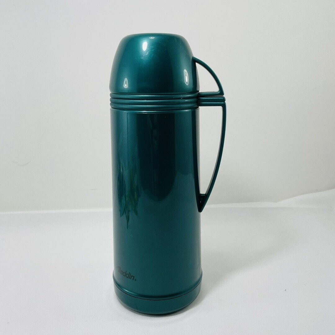 Aladdin Vacuum Flask Thermos 0.5L Cup Lid Handle Green Stopper Etsy