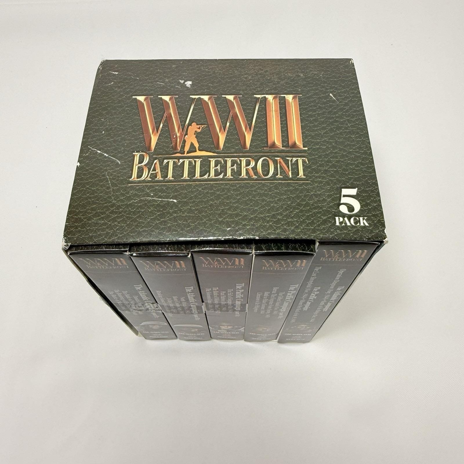 Vintage VHS WWII Battlefront Movie Color Box Set Complete World