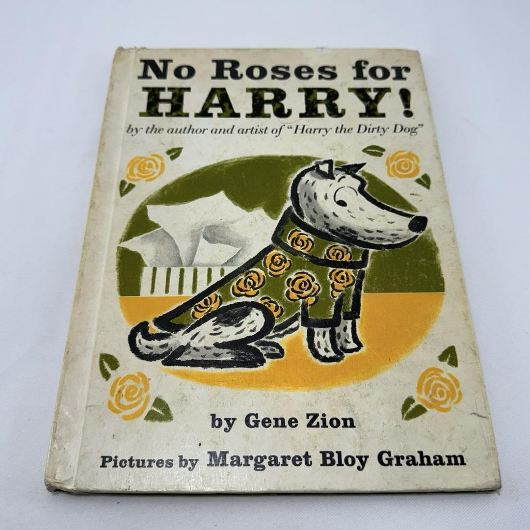 No Roses for Harry Zion Dog Vintage Book Children Kid Read Aloud