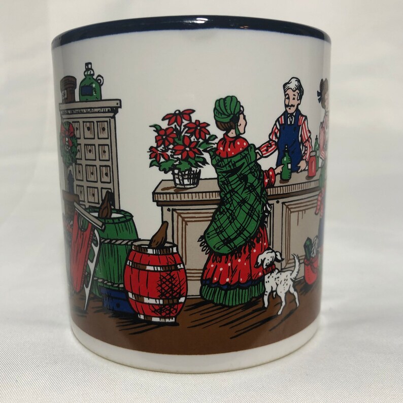Vintage Potpourri Press Mug Christmas Shopping Collector Etsy