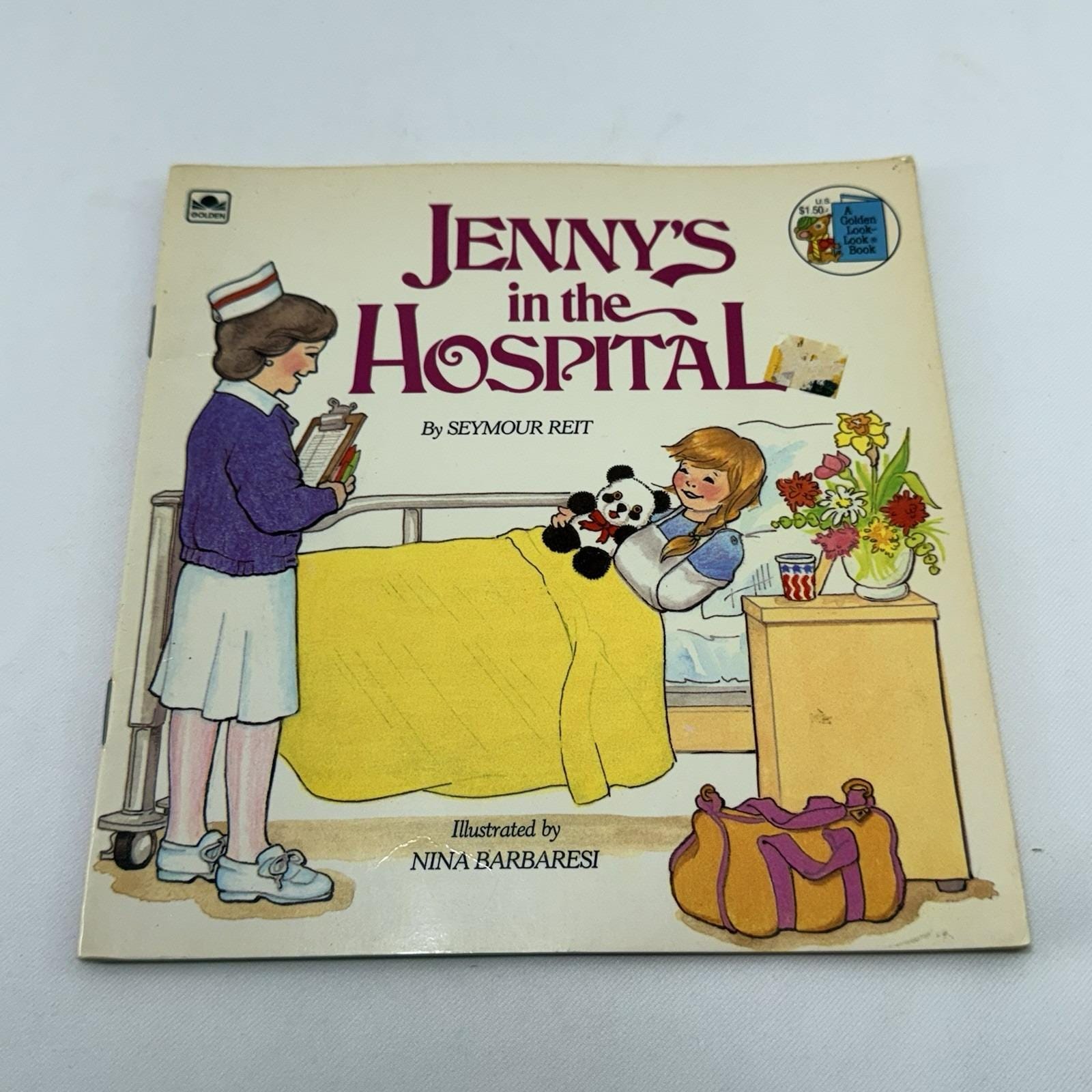 Vintage Golden Book Jenny in Hospital Seymour Reit Read Aloud