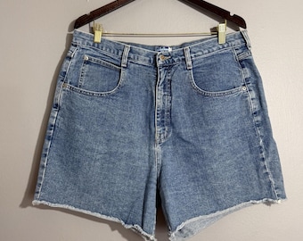 Vintage VJ  Venezia Jean Shorts Women Plus Size 18 W36 Cutoff Cuffed Retro Raw